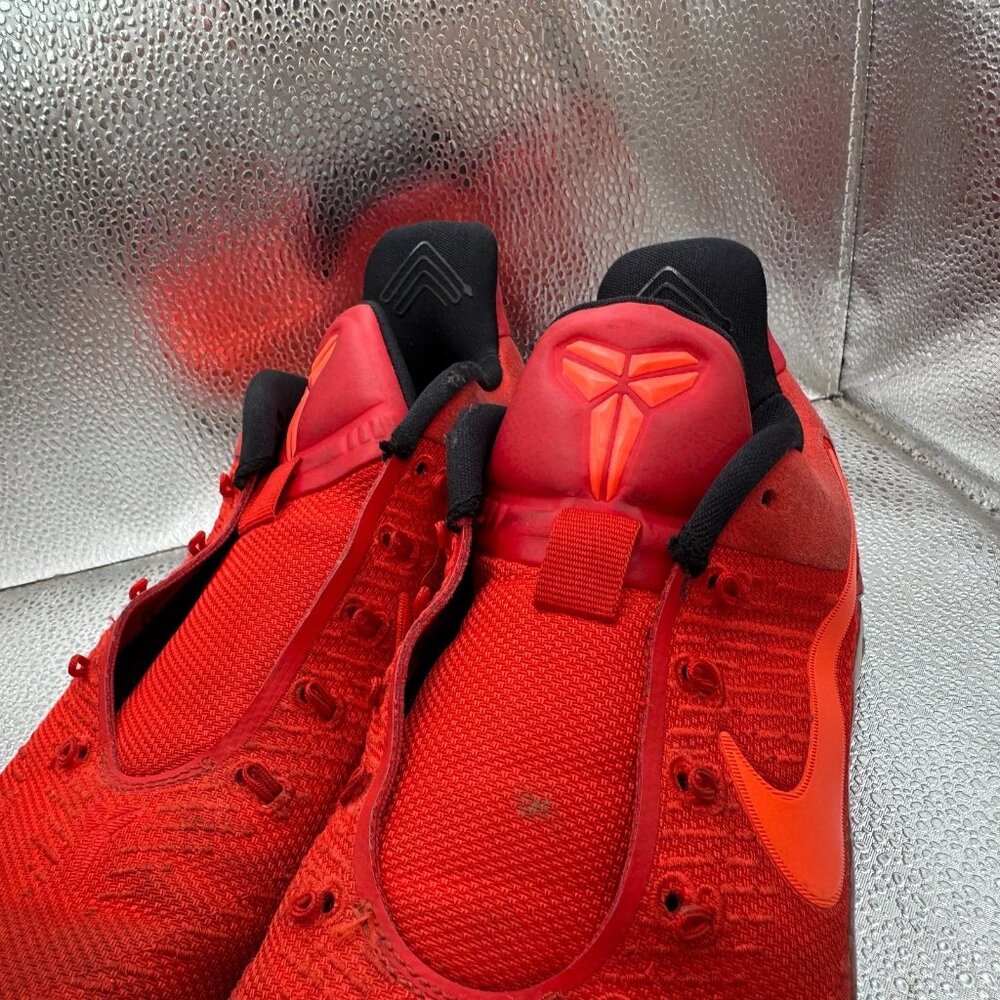 Size 7 Nike Mens Kobe AD University Red Black Logo Basketball Shoes 852425-608 - Picture 3 of 12